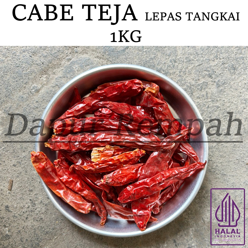 

Cabe Teja Kering Tanpa Tangkai 500gram