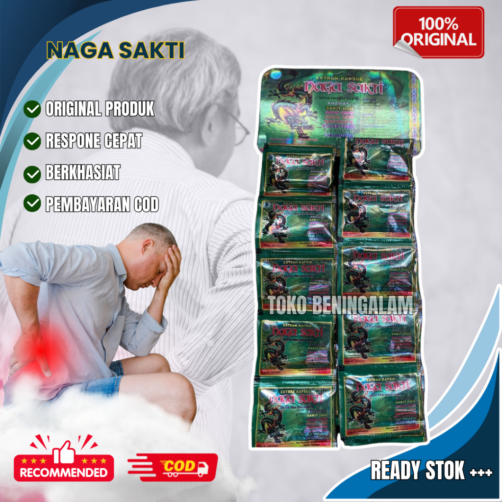 

Naga Sakti Kapsul Asam Urat Nyeri Sendi 20 Sachet Original