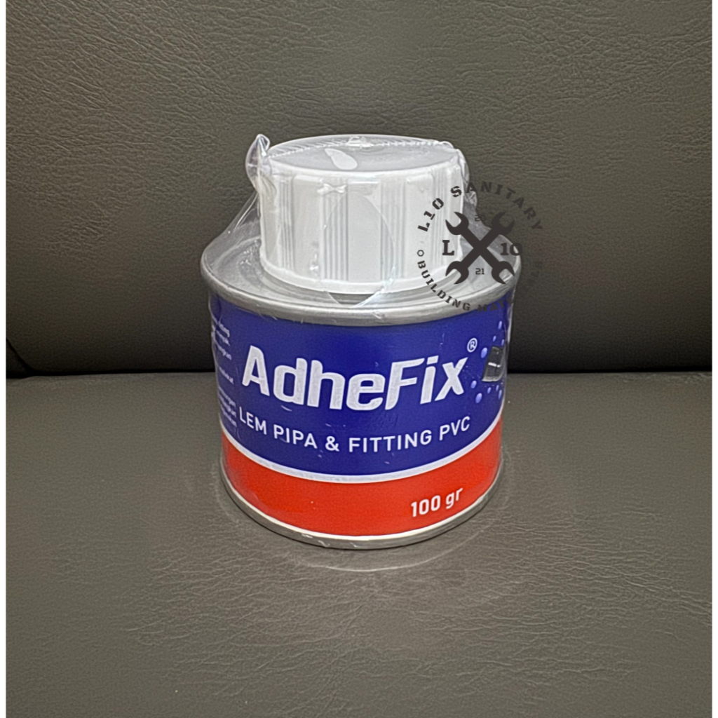 Lem PVC Adhefix Kaleng 100Gr / Lem Pipa Pralon PVC Kaleng 100 Gram