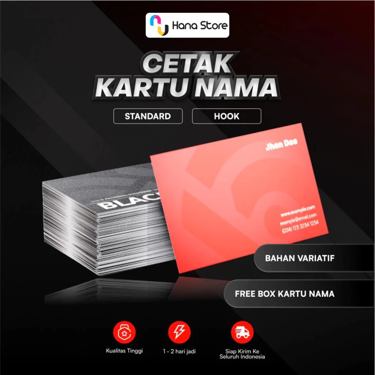 

Cetak Kartu Nama Murah Bahan Berkualitas | Print Name Card MURAH | 1 SISI / 2 SISI (Free Box)