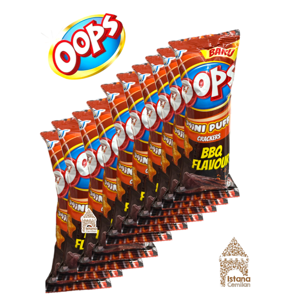 

OOPS Mini Puff Crackers BBQ Flavour (isi 10 pcs)