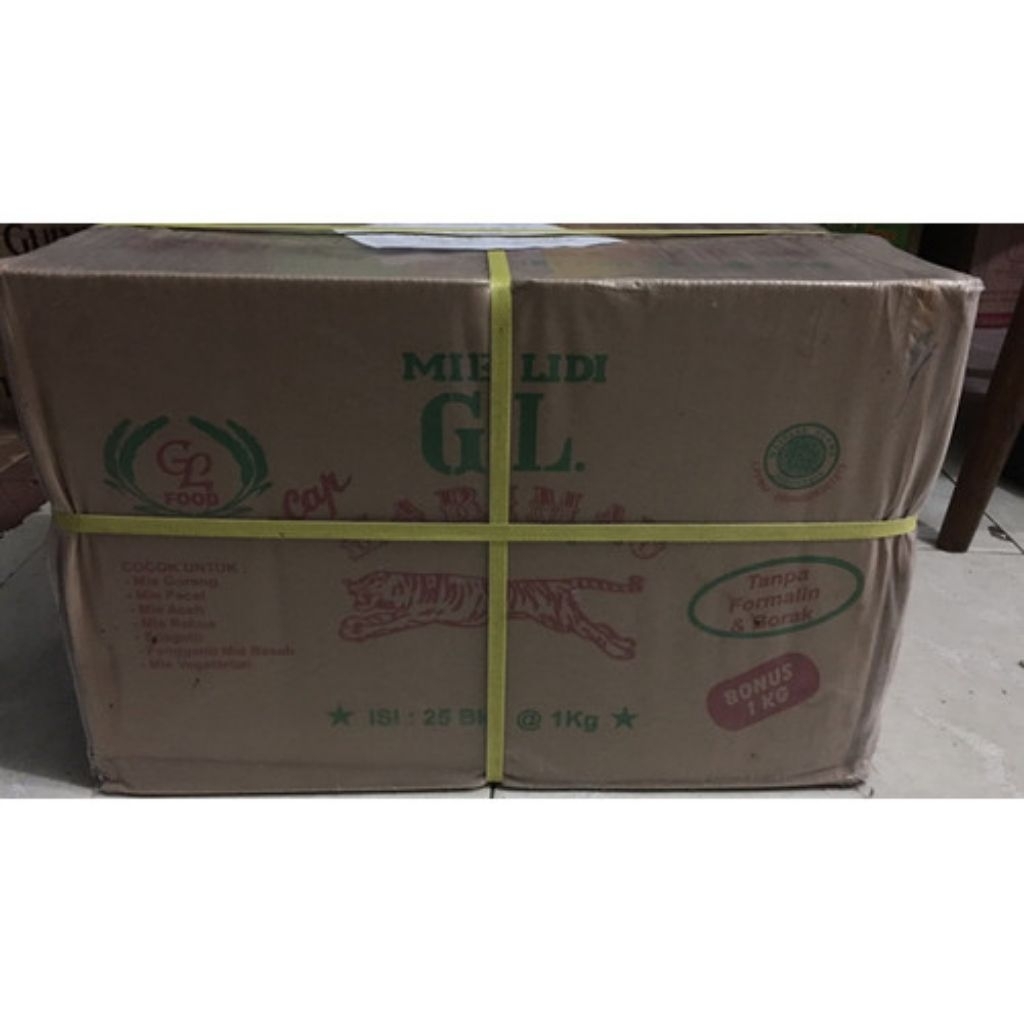 

1 dus mie lidi mie gomak Medan cap harimau 25 kg