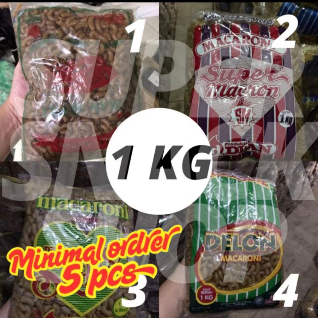 

MAKRONI MEKAR MURAH / MAKRONI MURAH / MAKARONI MENTAH / MAKARONI MEKAR COKLAT ANEKA 1 KG (minimal 5 pcs)