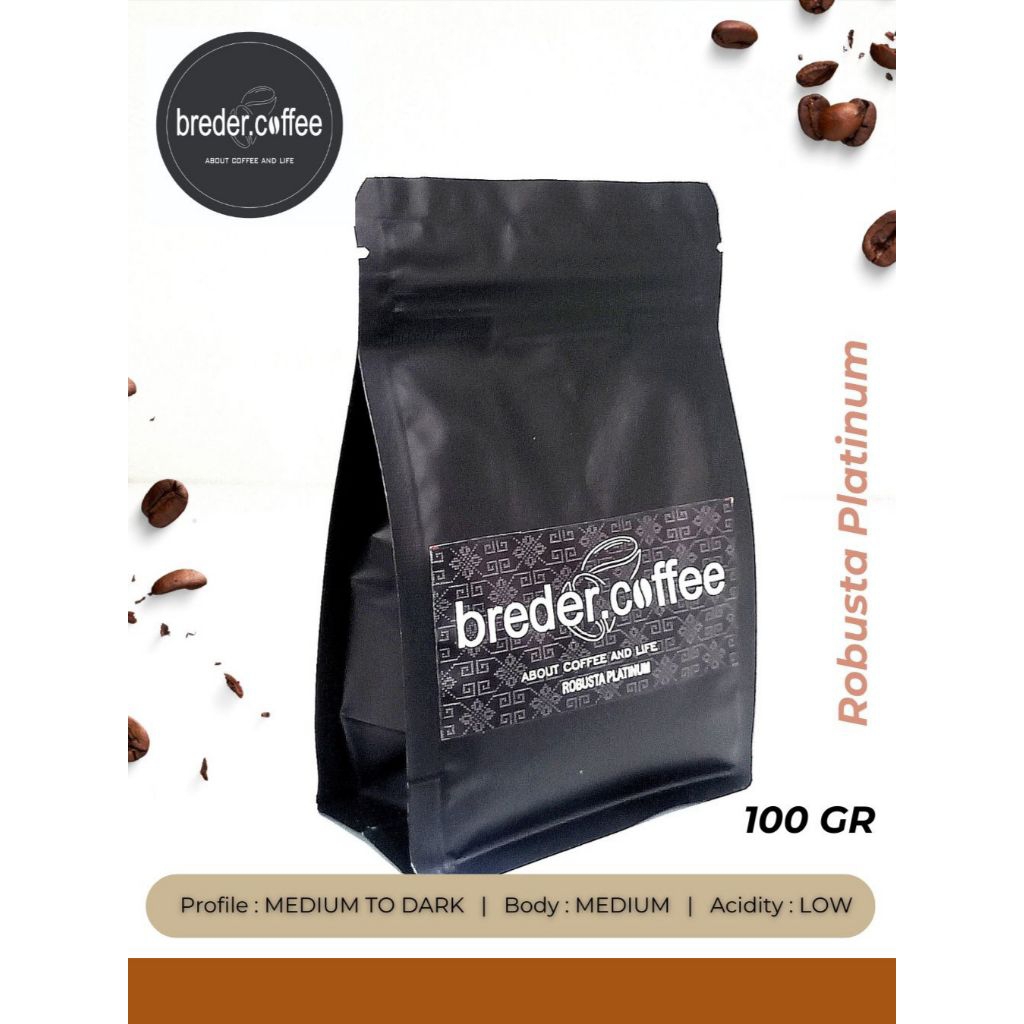 

Breder Coffee Robusta Platinum Kopi Bubuk 100gr | Biji Pilihan | Kopi Hitam | Bubuk