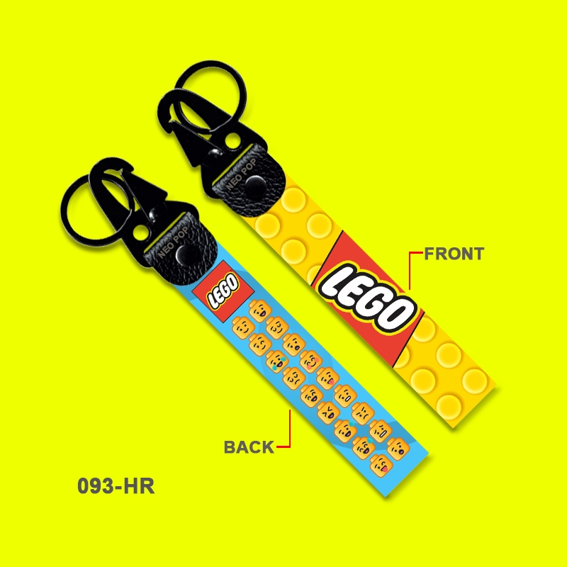 GANTUNGAN KUNCI PREMIUM LOGO MAINAN ANAK-ANAK KEYCHAIN AKSESORIS MERK LEGO TOYS BRICK PUZZLE KREATIF
