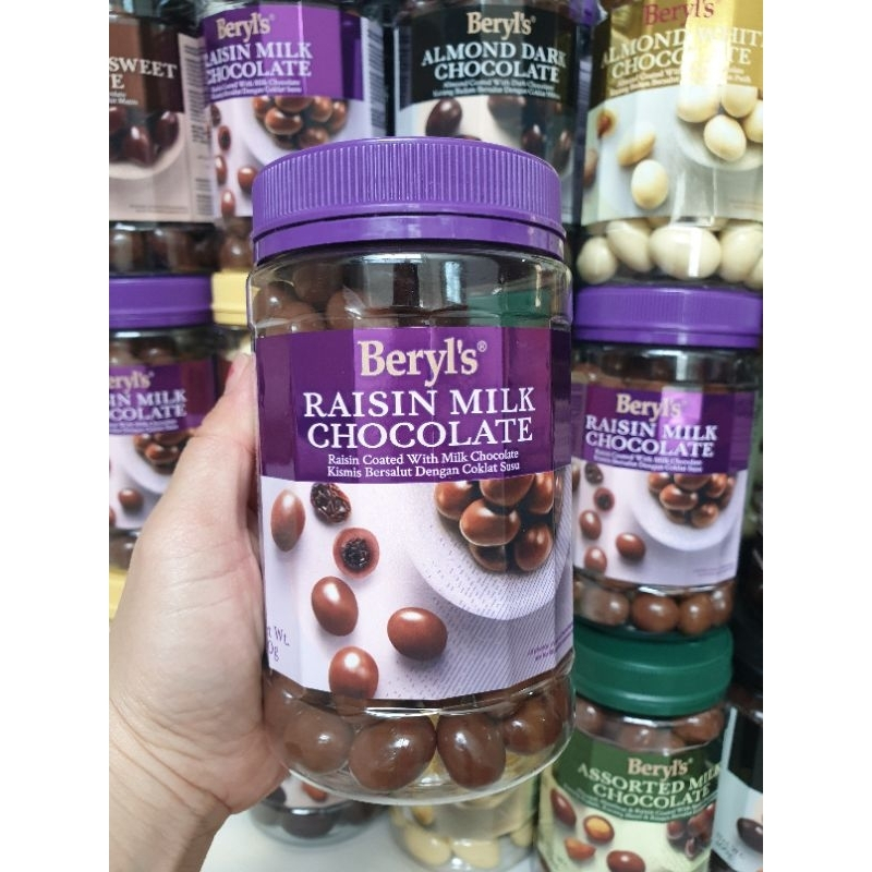 

[oddsolshop] pekanbaru/Beryl's Raisin Milk Chocolate Toples 400GR Kismis Bersalut Cokelat Susu