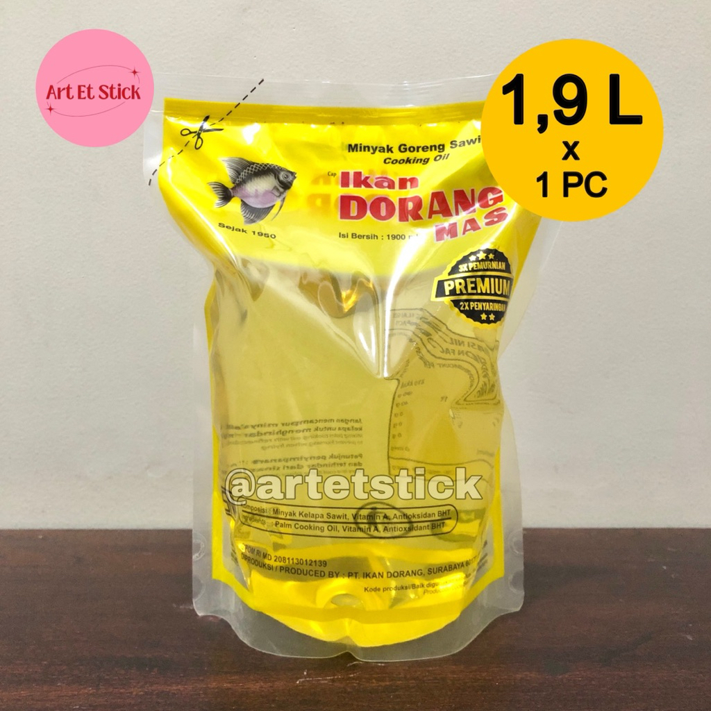 

Minyak Goreng Ikan Dorang Mas 1900 ML / 1.9 L Kelapa Sawit
