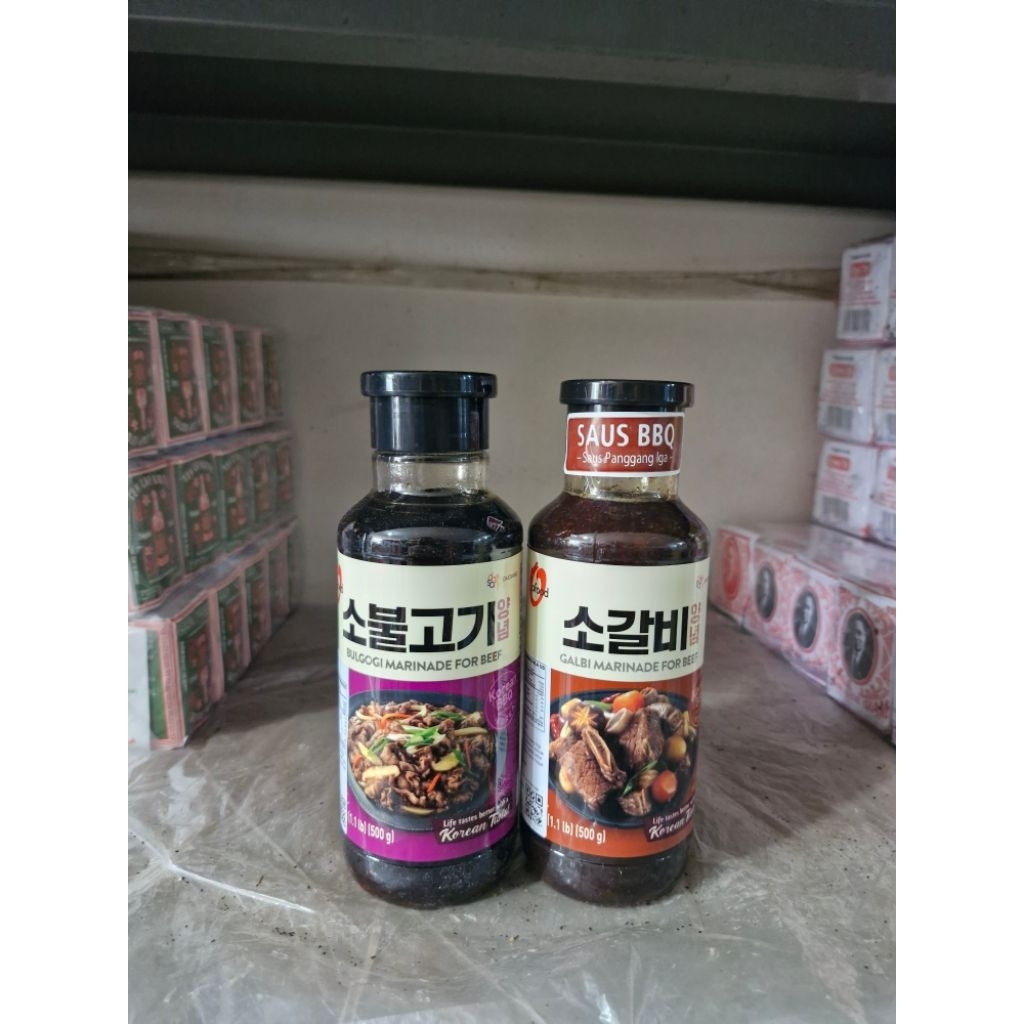 

Daesang Chung Jung One Beef Galbi / Bulgogi / Spicy Galbi BBQ Sauce Marinade 500 gr