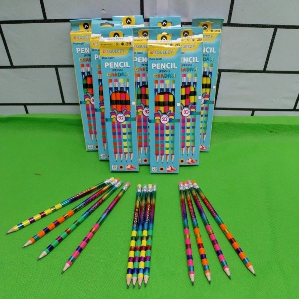 

pencil Gradasi Squeezy 2B 12pcs