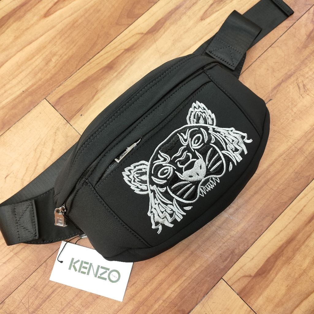Waistbag/ Tas pinggang Motif MACAN TIGERR Bahan Nylon Halus Model Buckle Besi Unisex