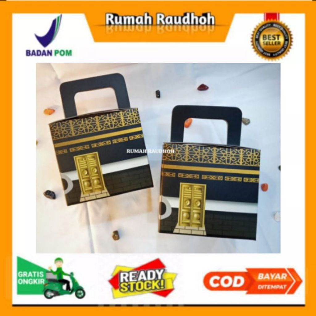 

BOX KABAH KEMASAN UNTUK OLEH OLEH HAJI & UMROH / GIFT OLEH OLEH HAJI UMROH