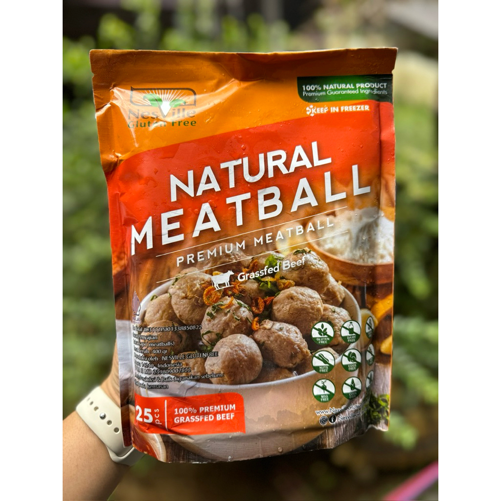 

NESVILLE natural premium meatball gluten free grassfed beef baso sapi halal 400gr