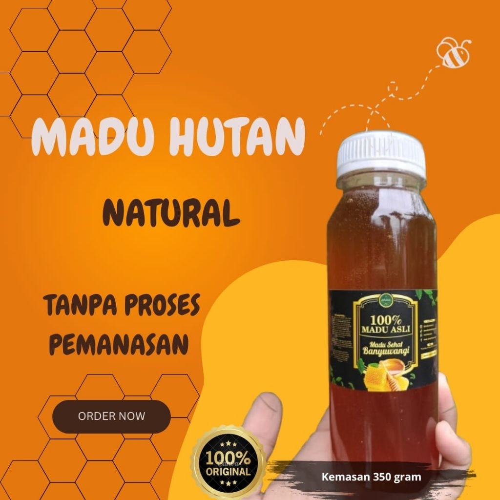 

Madu Murni Lebah Gong (Apis Dorsata) Kemasan 350 gr
