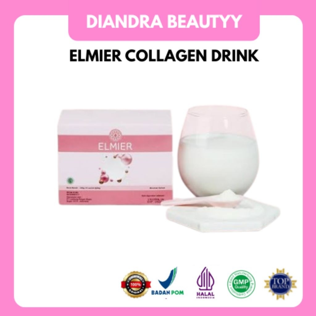 ELMIER COLLAGEN DRINK ISI 12 SACHET ORIGINAL