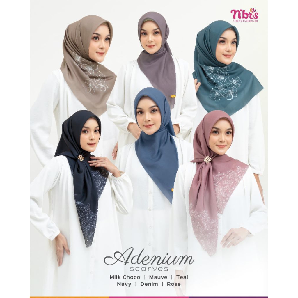 NIBRAS HIJAB ADENIUM SCARVES NIBRAS HOUSE WINONG