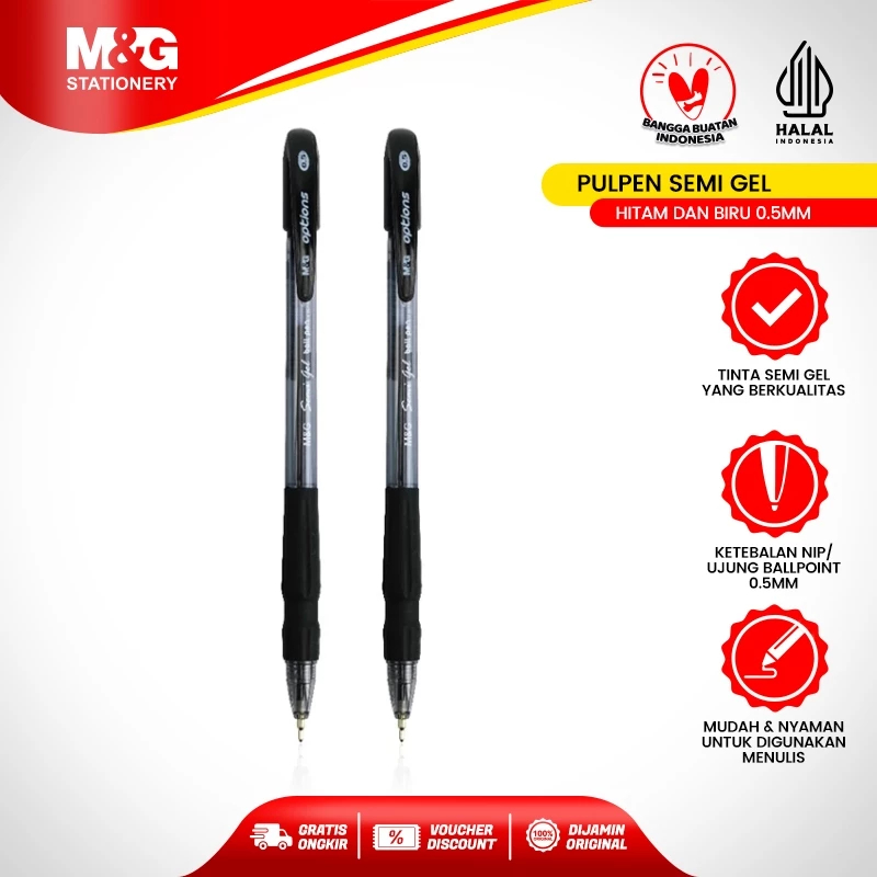 

Pulpen Semi Gel 0.5mm - M&G