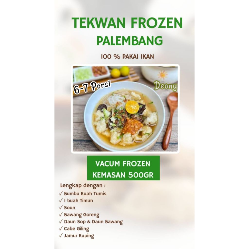 

Tekwan Ikan Frozen Asli Palembang