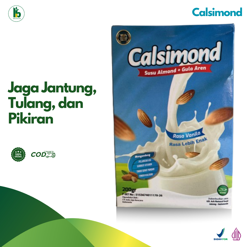 

Calsimond – Bantu Mencegah Penyakit jantung & Diabetes | 200gram