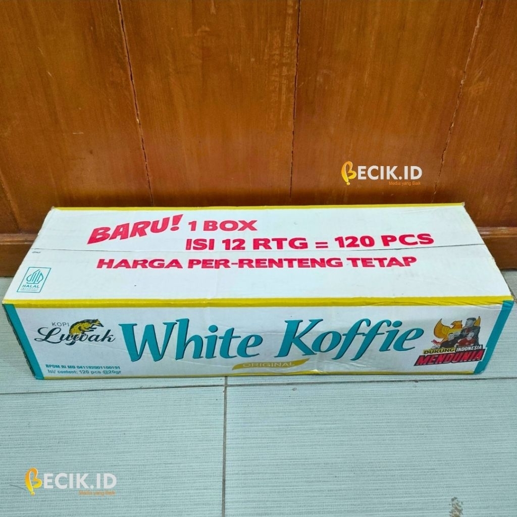 

Luwak White Koffie 1 Box Isi 12 Renteng (Total 120 Sachet)