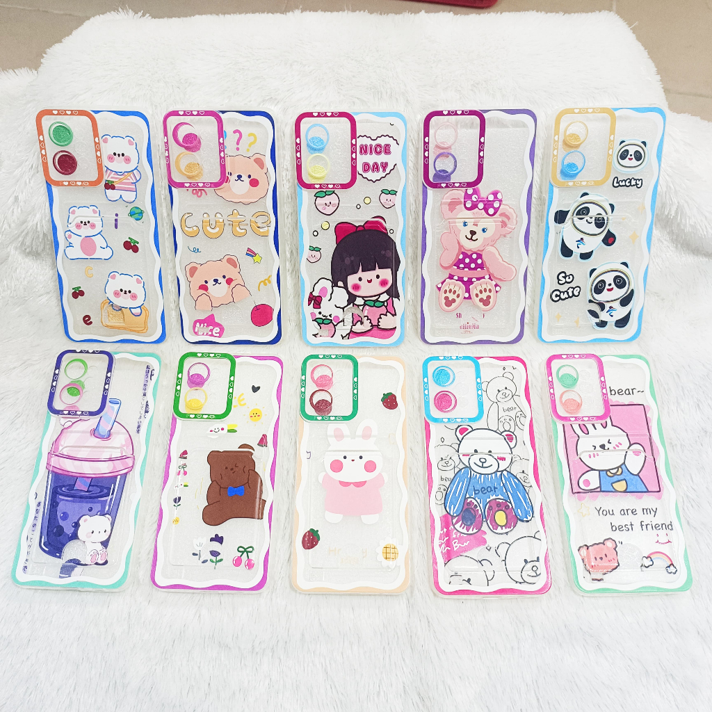 GROSIR SOFTCASE DISNEY HD CUTE CARD SLOT UNTUK SAMSUNG OPPO REALME BAHAN LENTUR MOTIF LUCU