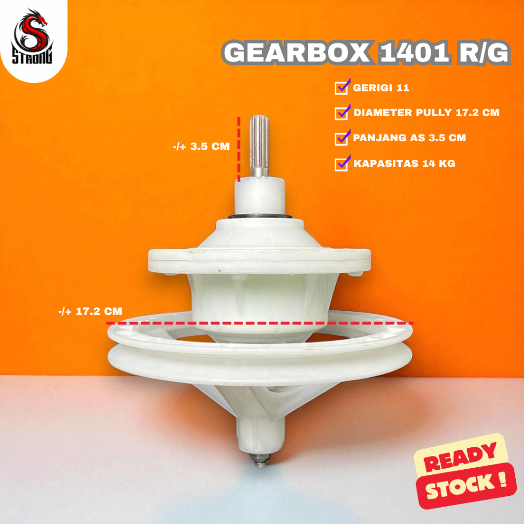 STRONG Gearbox Mesin Cuci 2 Tabung 14 kg type 1401/Gear Box Pencuci 2 Tabung 14 kg