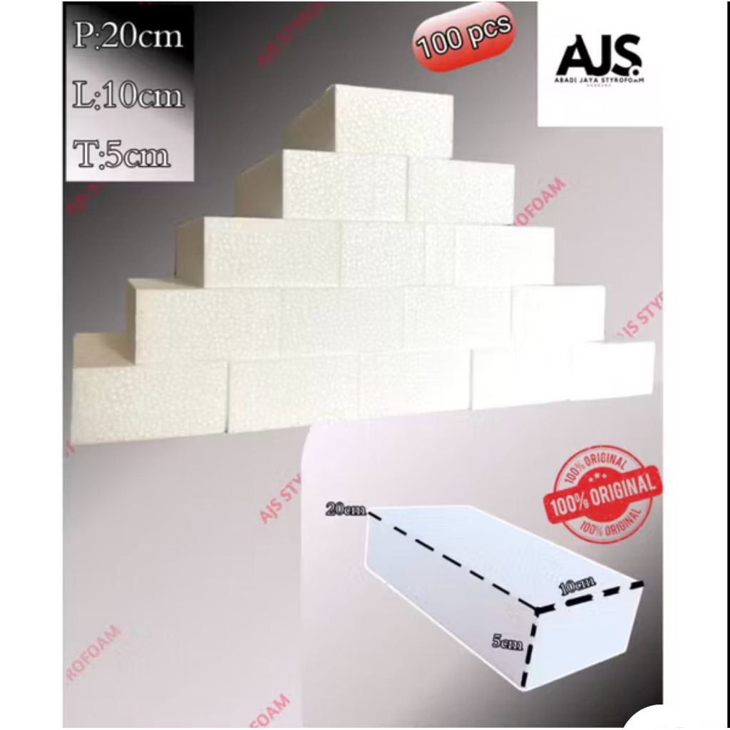 

paket Hemat 100 pc Styrofoam Buket 20x10x5 | Styrofoam Flower | Styrofoam Oasis