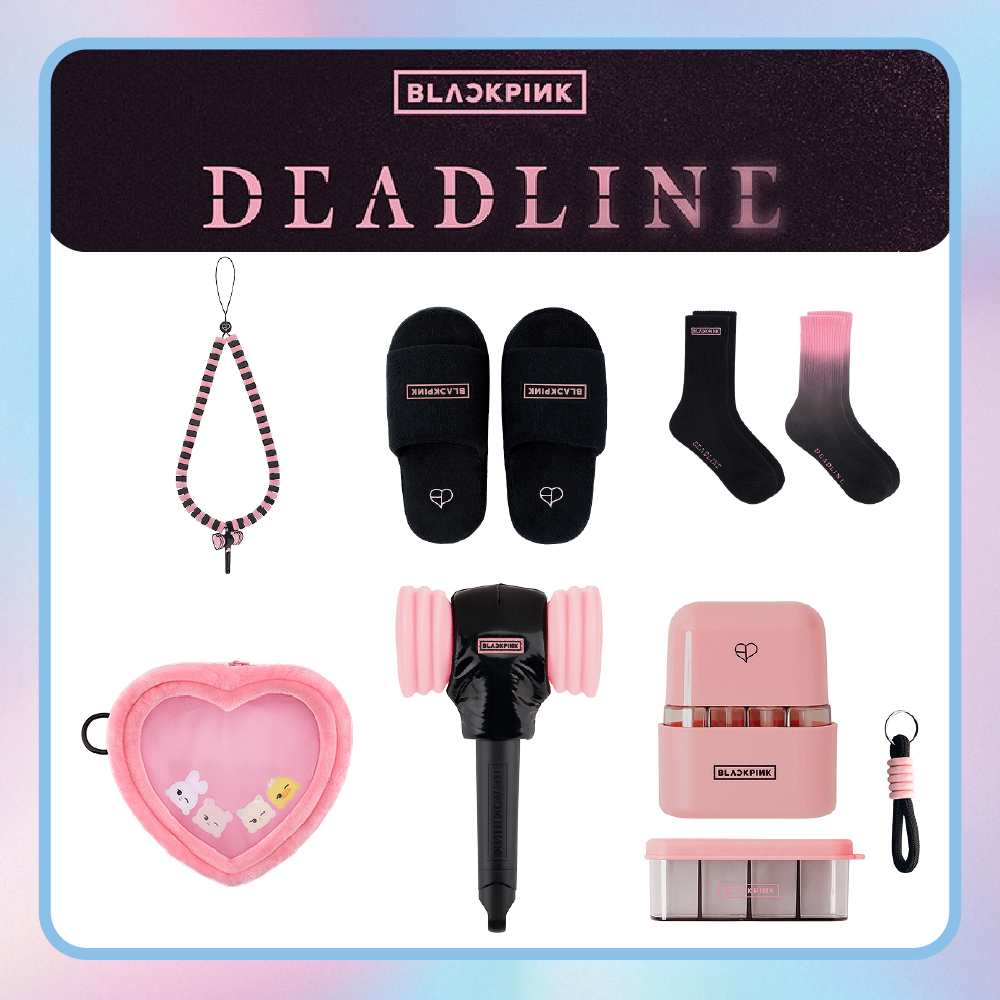 [PO DP] BLACKPINK DEADLINE Official Tour Merch ~ Lightstick Coover | Pouch | Beanie | Slippers | Tra