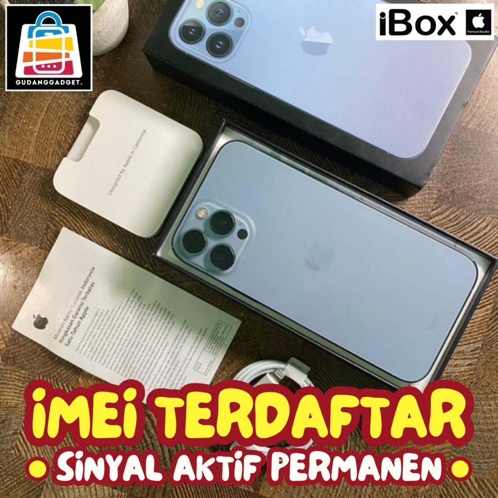 Apple iPhone 13 | 13 Pro | 13 Pro Max 512GB 256GB 128GB Second Original Resmi indo ALL Operator