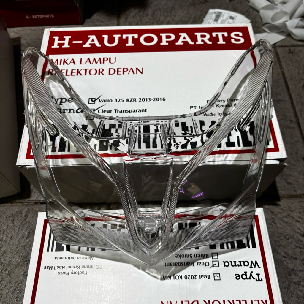 PROMO Kaca Lampu Depan Vario 125 Kzr 2012-2015 Anti Pecah Mikah Headlamp Vario Kzr Kaca Lampu Depan 