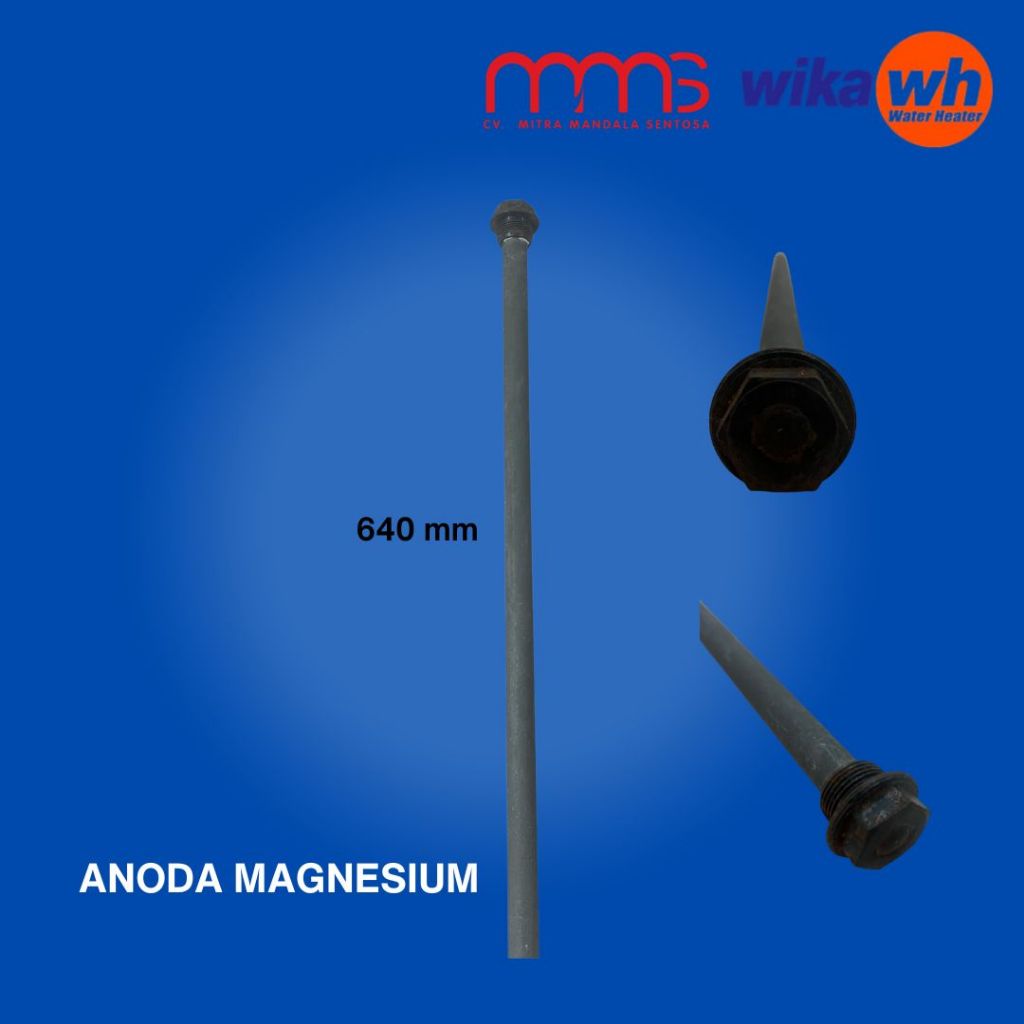 Anoda magnesium WIKA solar water heater 100-300Liter / element spare part WIKA water heater