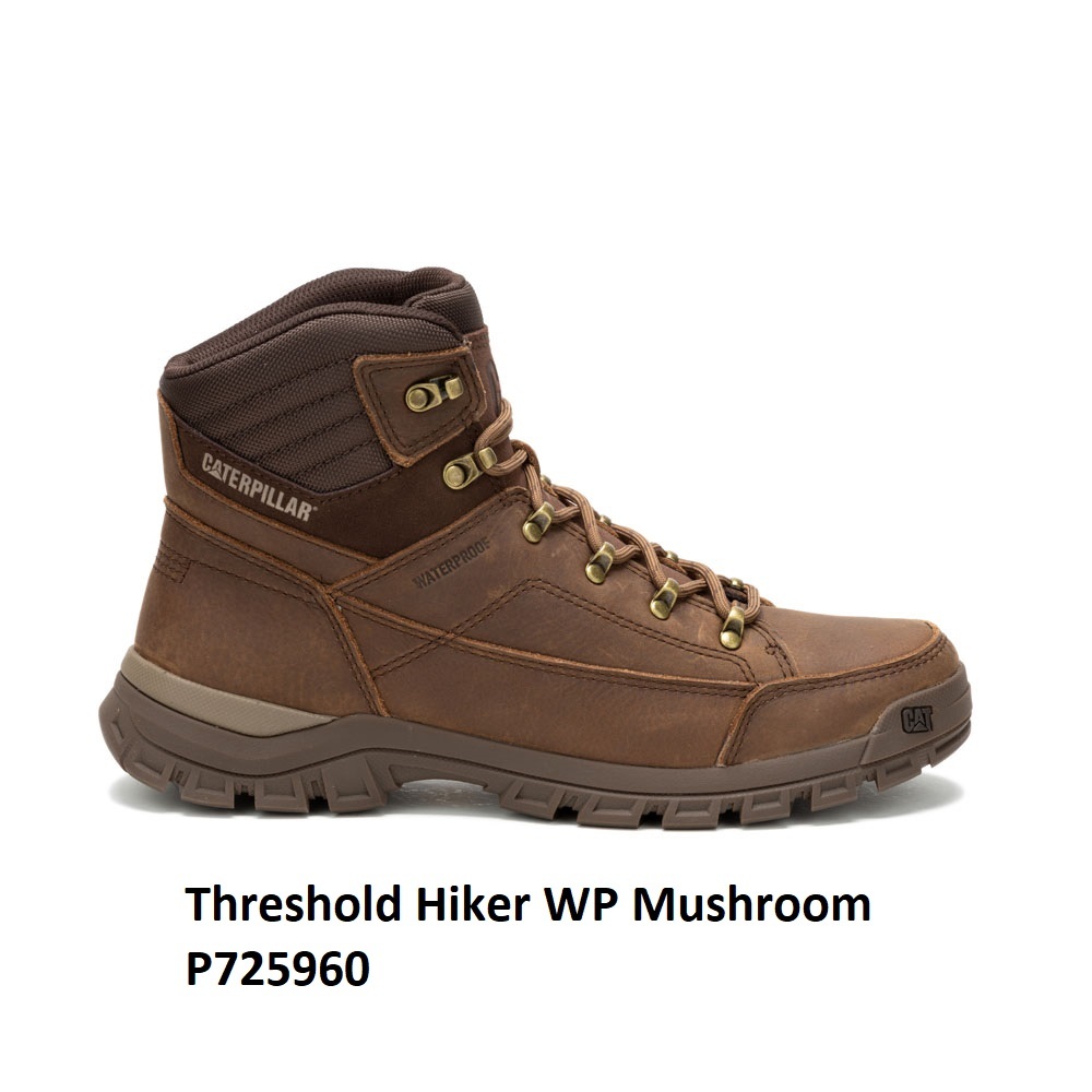 Sepatu Casual Pria Caterpillar Original Threshold Hiker WP Mushroom