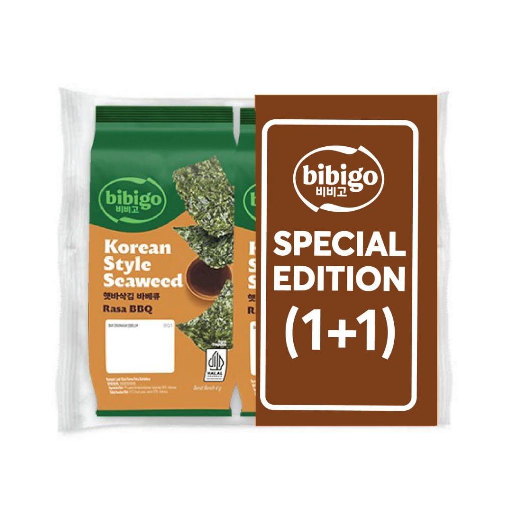 

bibigo - Korean Style Seaweed BBQ 4 Gram (1+1)