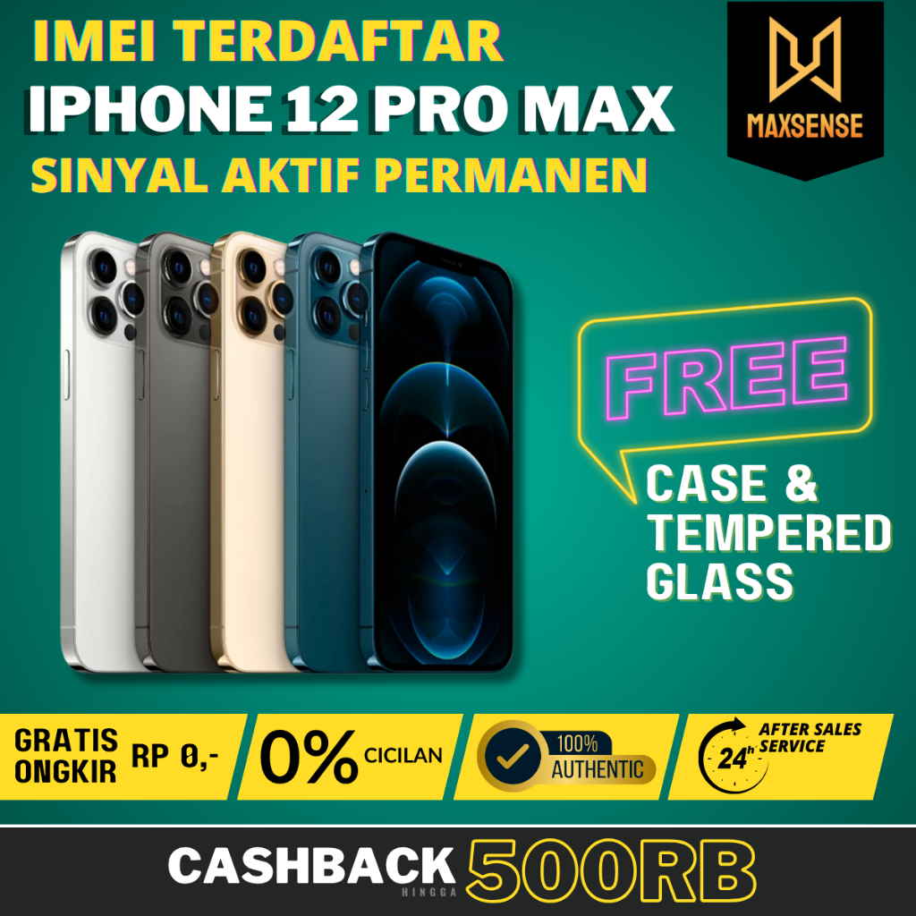 iPhone 12 Pro Max | iPhone 12 Pro iBox 512GB 256GB 128GB Second Original Fullset Imei Terdaftar