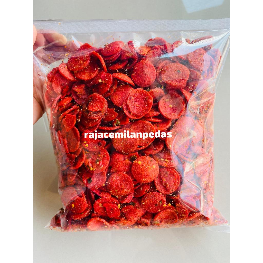 

sosreng/sosis goreng pedas daun jeruk 1kg 250gr 500gr 100gr