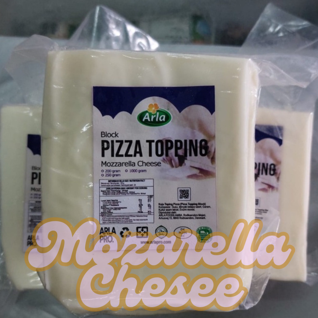 Keju Mozarella Arla 250 Gram Enak Lumer Halal Murah / Keju Mozarella Arla 250gr