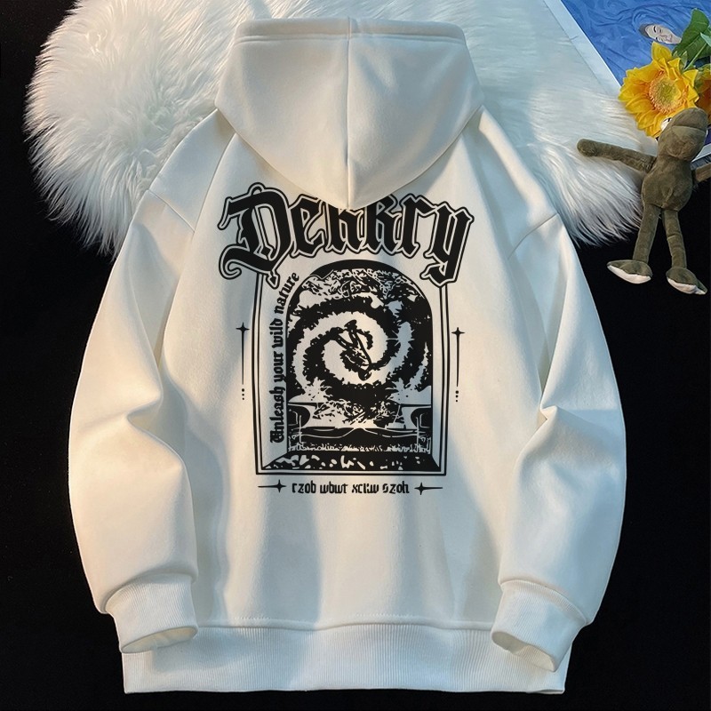 welove Hoodie Oversize Baju Wanita Kekinian vintage Huruf Couple Distro epidemic Oversize C129