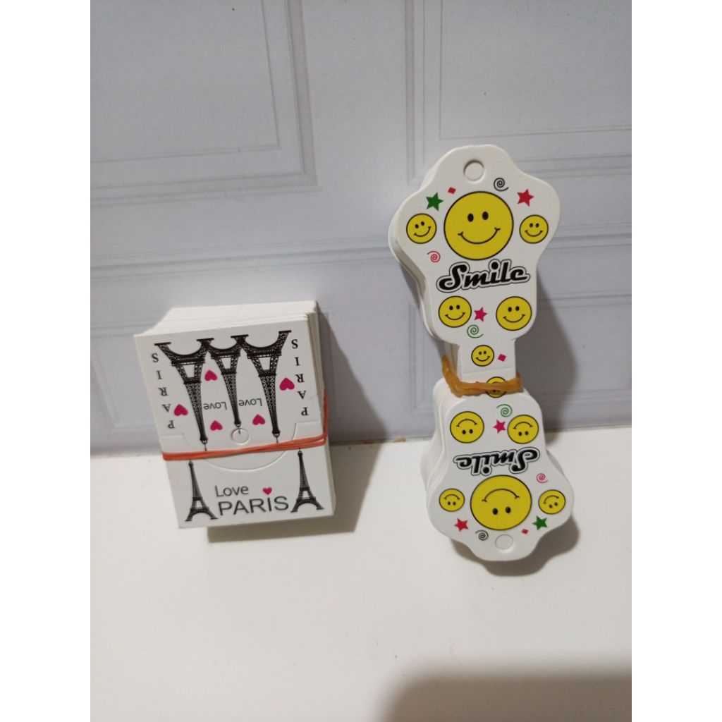 

HANG TAG LABEL .CARD KALUNG & GELANG 100PCS