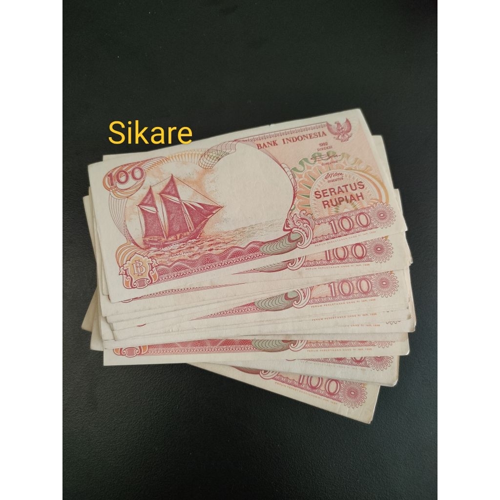 100 Rupiah pinisi 1992 UNC