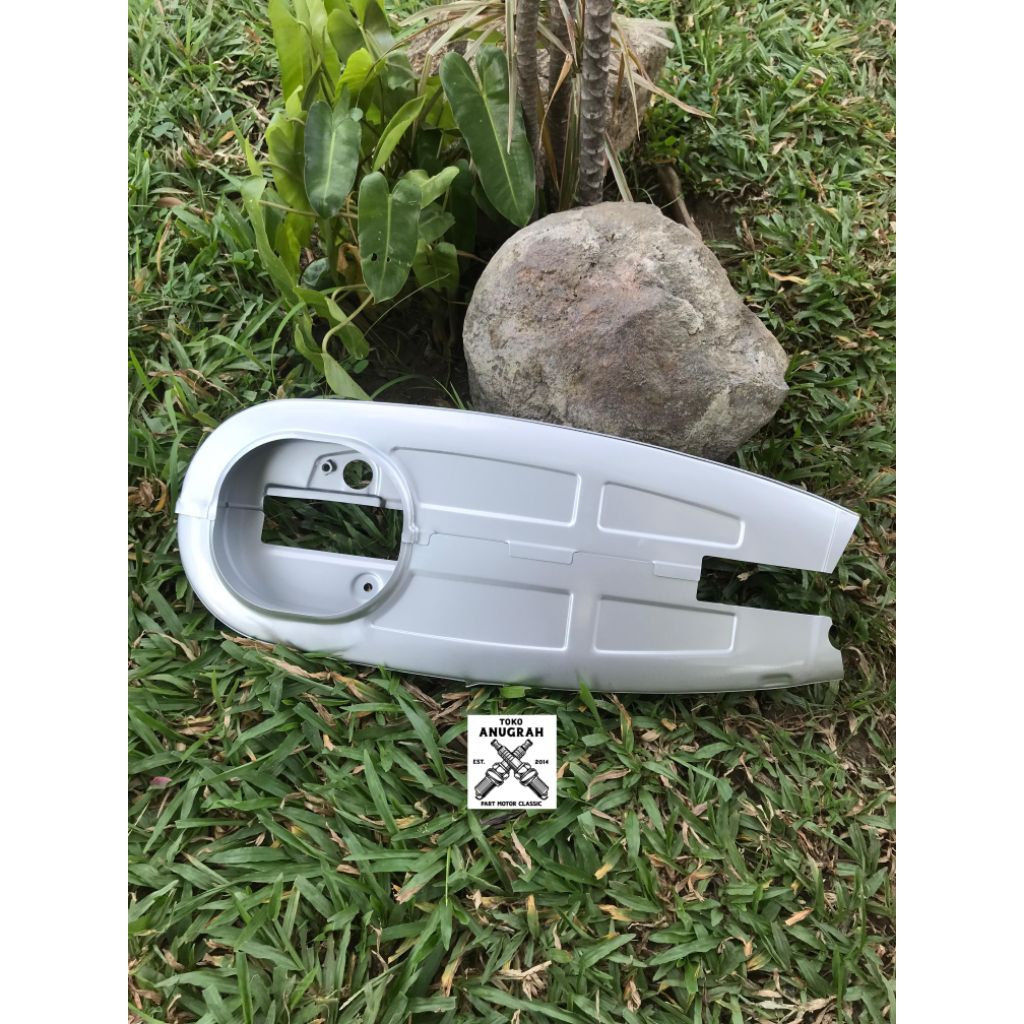 Katengkas Grand Astrea Legenda Cover Tutup Rantai Motor Astrea Grand Silver Import