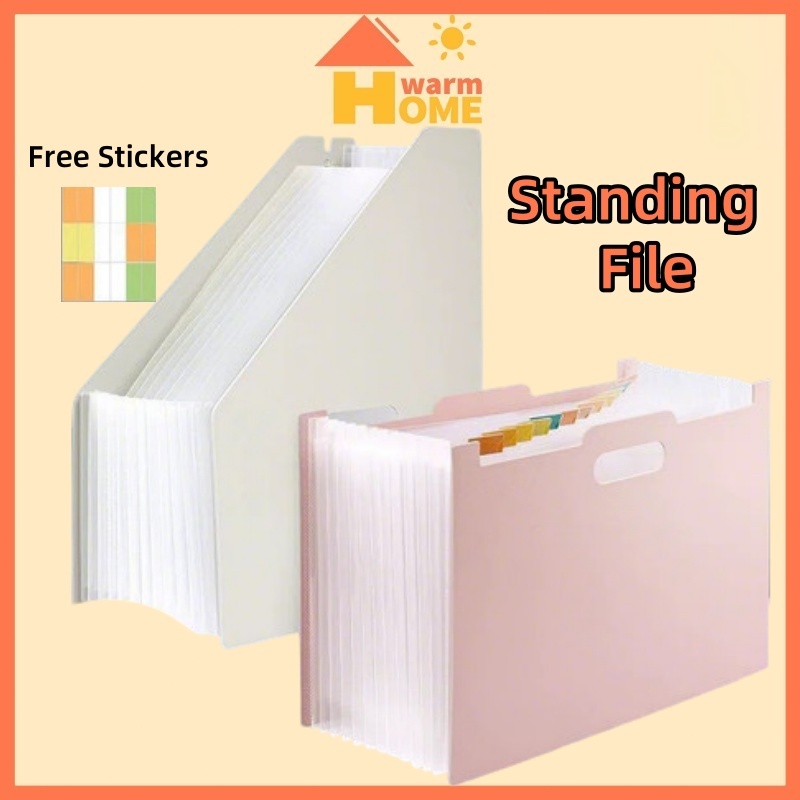 

Standing file A4 / File folder document bag/ Free Stickers/Tas document file 13 sekat Desktop File Organiser