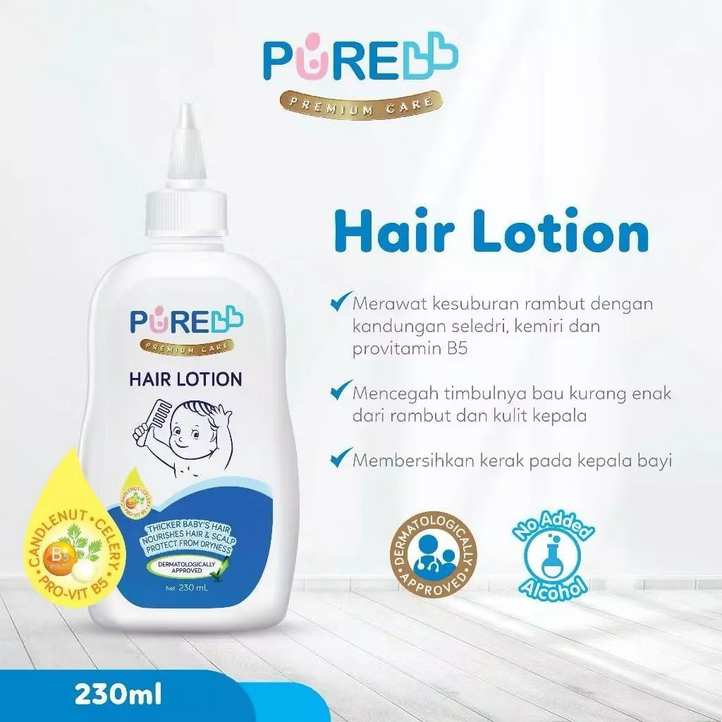 Purebb Hair lotion/Hair lotion bayi/Lotion rambut bayi/minyak rambut bayi