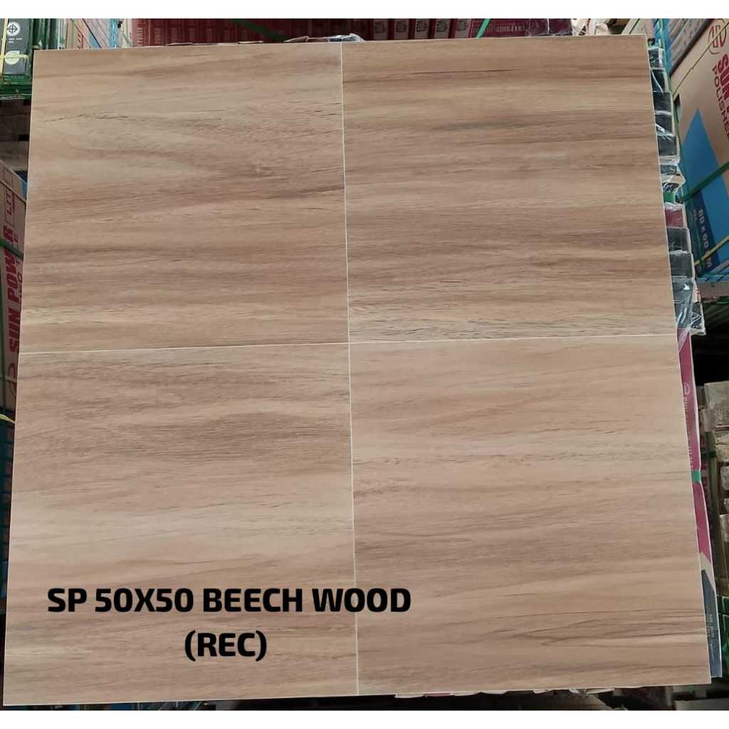 Keramik lantai 50x50 glossy beech wood sun power keramik lantai cutting keramik cutting keramik 50x5