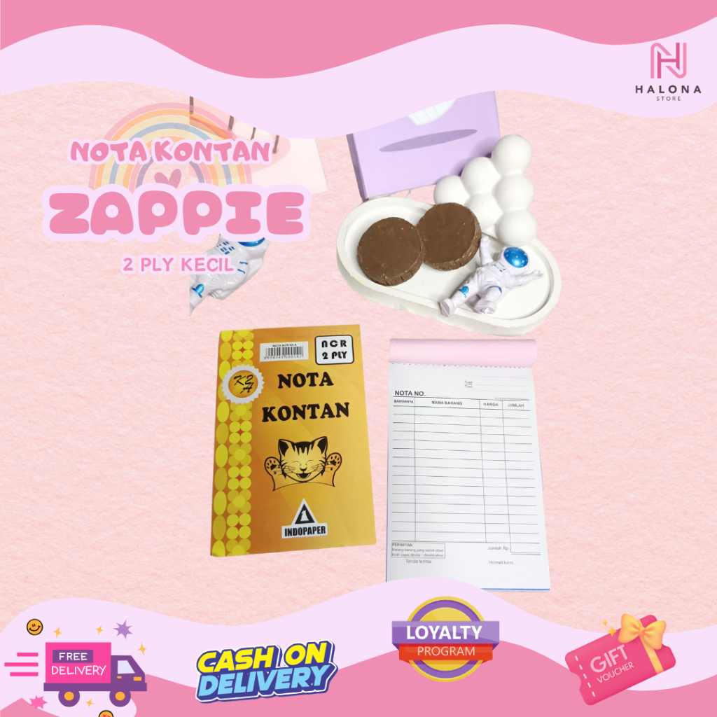

[1Pcs] Buku Nota / Nota Kontan Kecil Zappie Indopaper NCR 2 ply