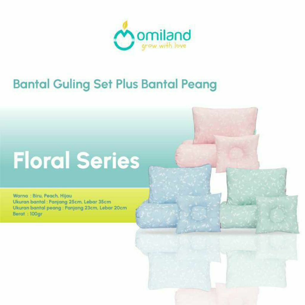 Omiland - Bantal Guling Set + Bantal Peang - Bantal Anti Peyang - Bantal Set