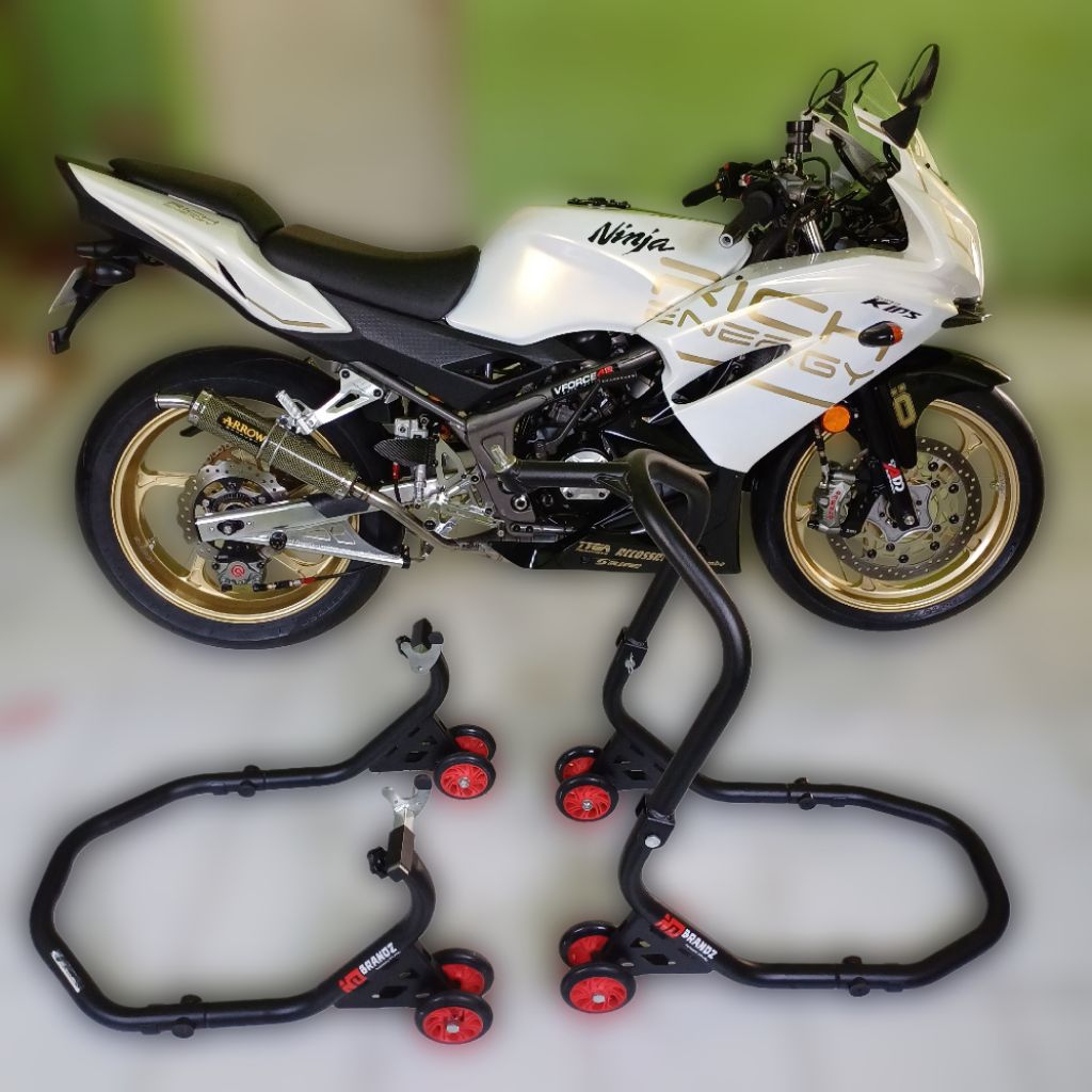 Ninja 150 RR NEW asli putih albino surat lengkap faktur BPKB, STNK plat L Surabaya 2028