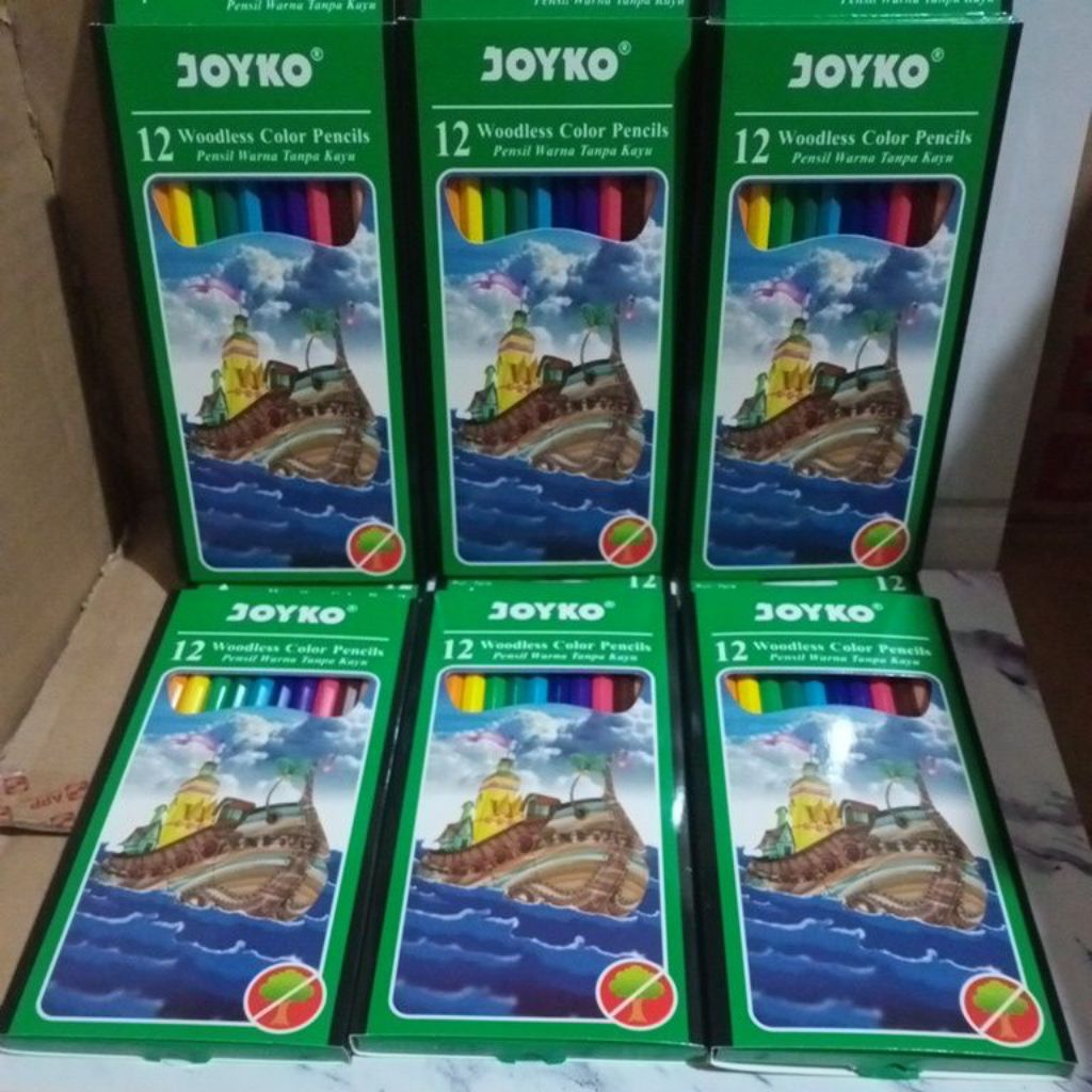

PENSIL WARNA JOYKO 12 WARNA CP-103 1 PACK ISI 12 PCS
