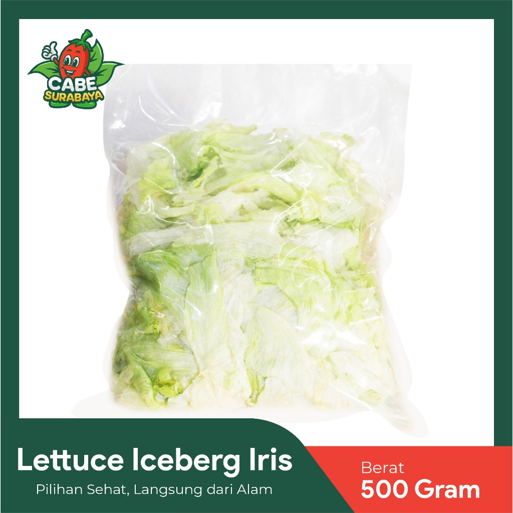 

Iceberg Lettuce Pack 500gr / Lettuce Praktis / Sayuran Segar / Sayuran Organik / Sayur Surabaya