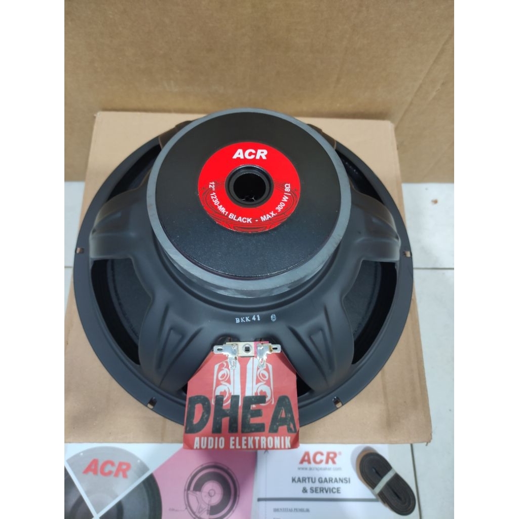 Speaker ACR 1230-MK1 Black 12 inch Fullrange Original Speaker 12in 300watt max Voice coil 1,5 in ACR