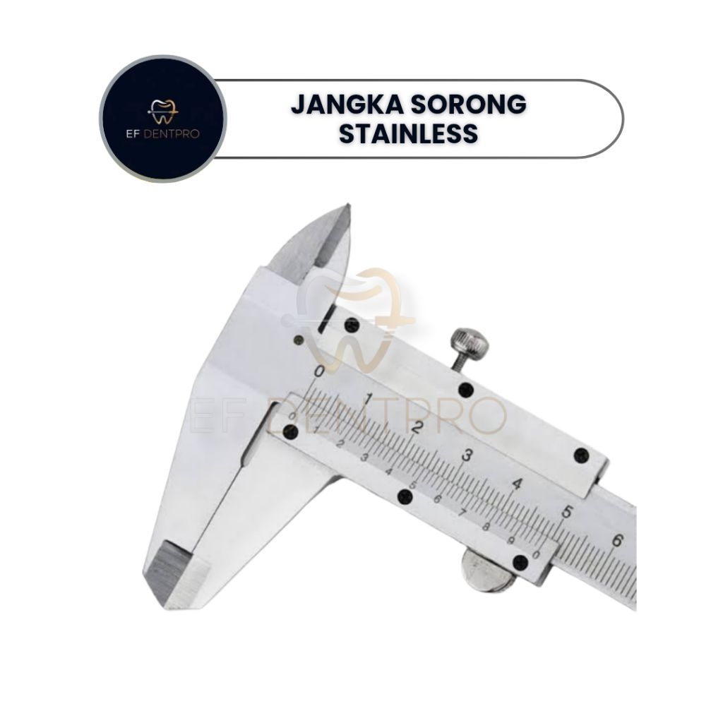 JANGKA SORONG STAINLESS STEEL 6inch VERNIER CALIPER 150mm/JANGKA SORONG DENTAL STAINLESS CALIPER MAN