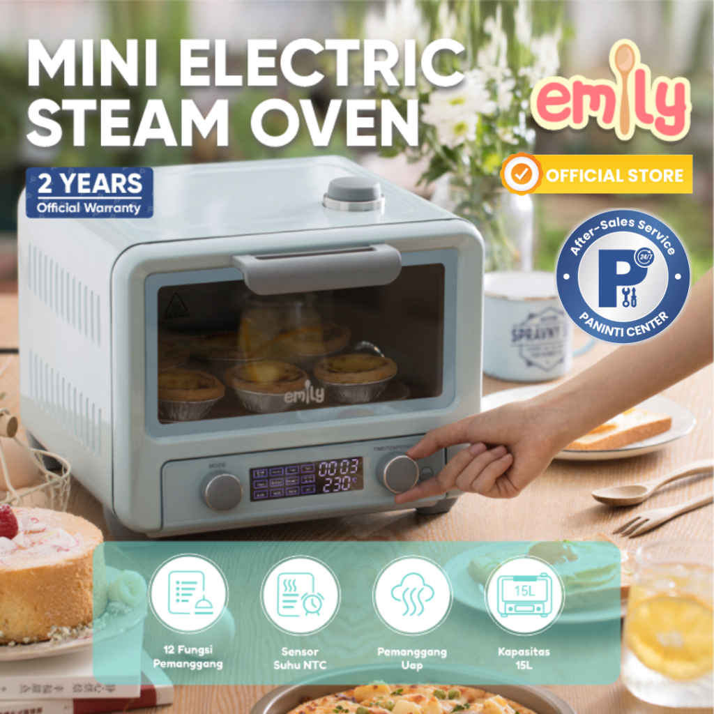 EMILY Electric Mini Steam Oven 15L | Oven Listrik Digital | Oven Mini